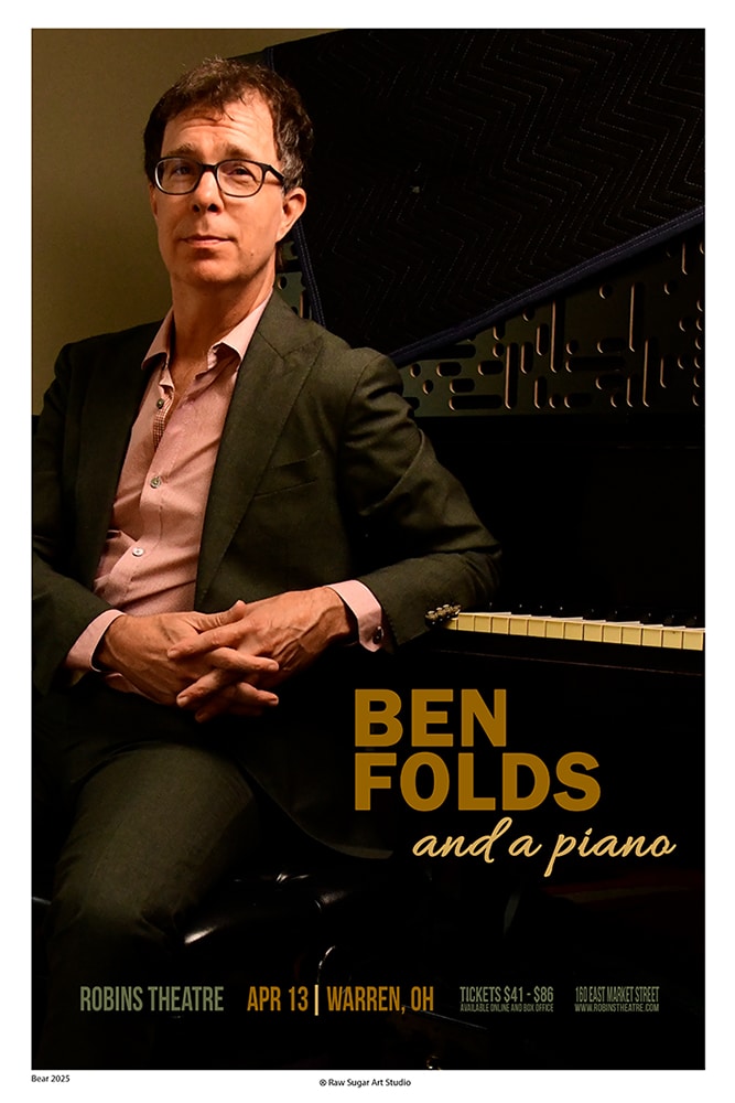 Ben Folds concert tour poster 2026